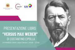 Versus Max Weber. Presentazione del libro di C. Cipolla